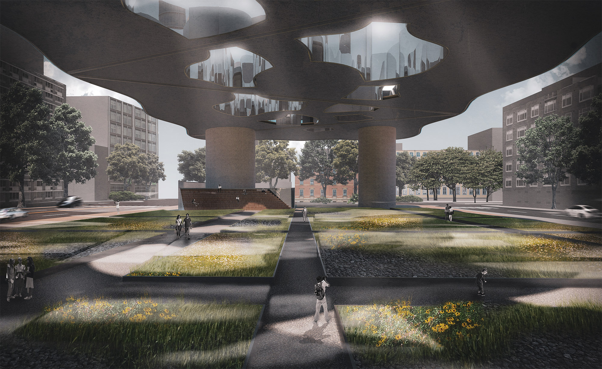 Perspective Drawing - Columbia GSAPP