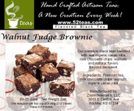 Walnut Fudge Brownie from 52teas