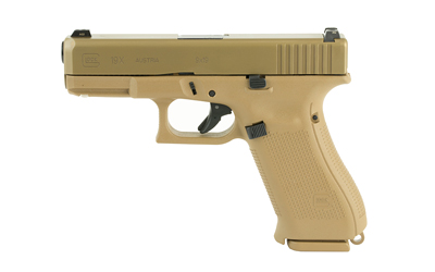 GLOCK 19X GEN5, 9MM, 4.02″ Barrel, 10 Rds, Coyote Brown – 764503028816