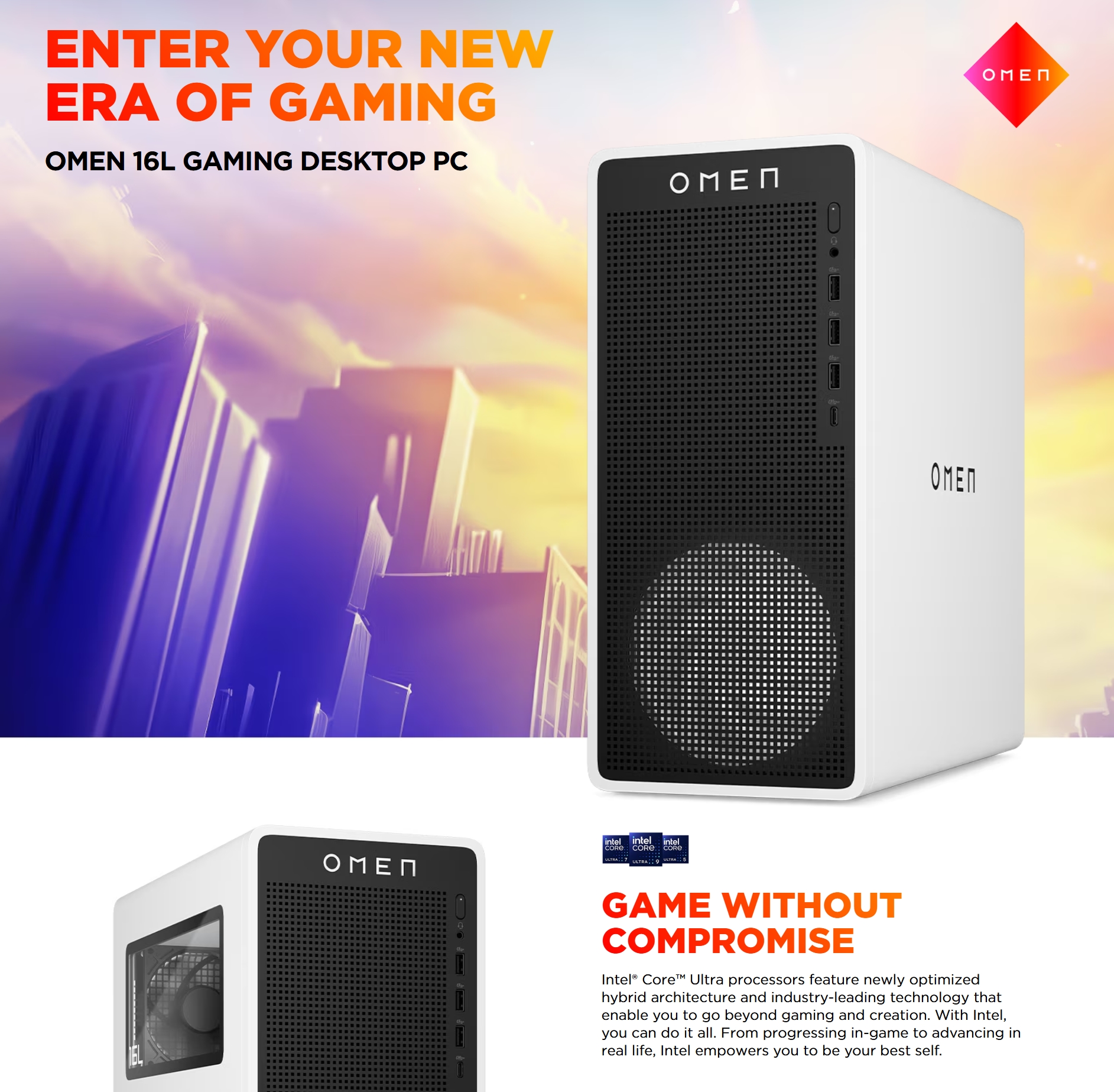 OMEN Desktop Intel Core Ultra 7, 32 GB;1 TB SSD Windows 11 Home