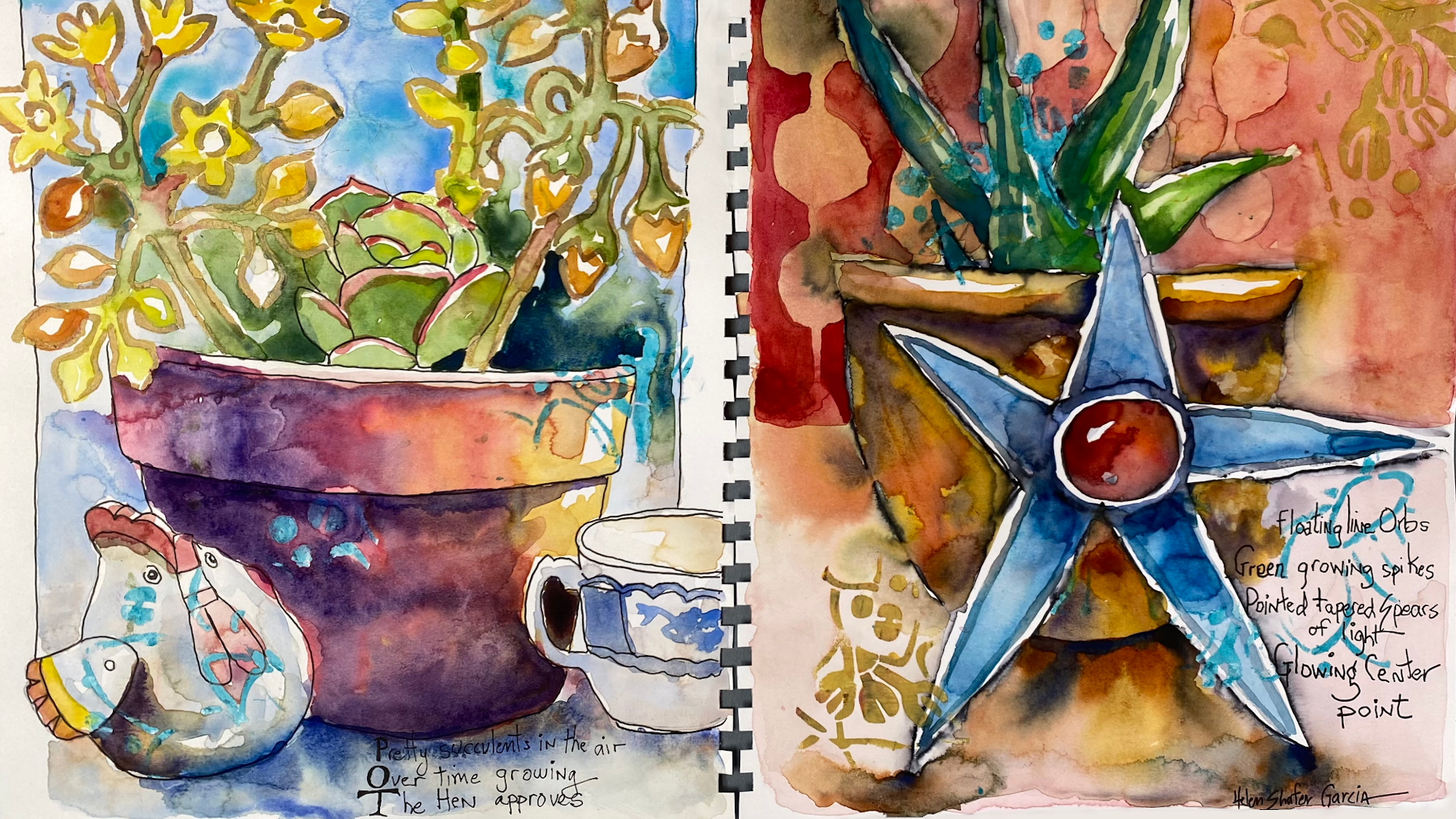 Product image for Poetic Watercolor Journaling with Helen Shafer Garcia