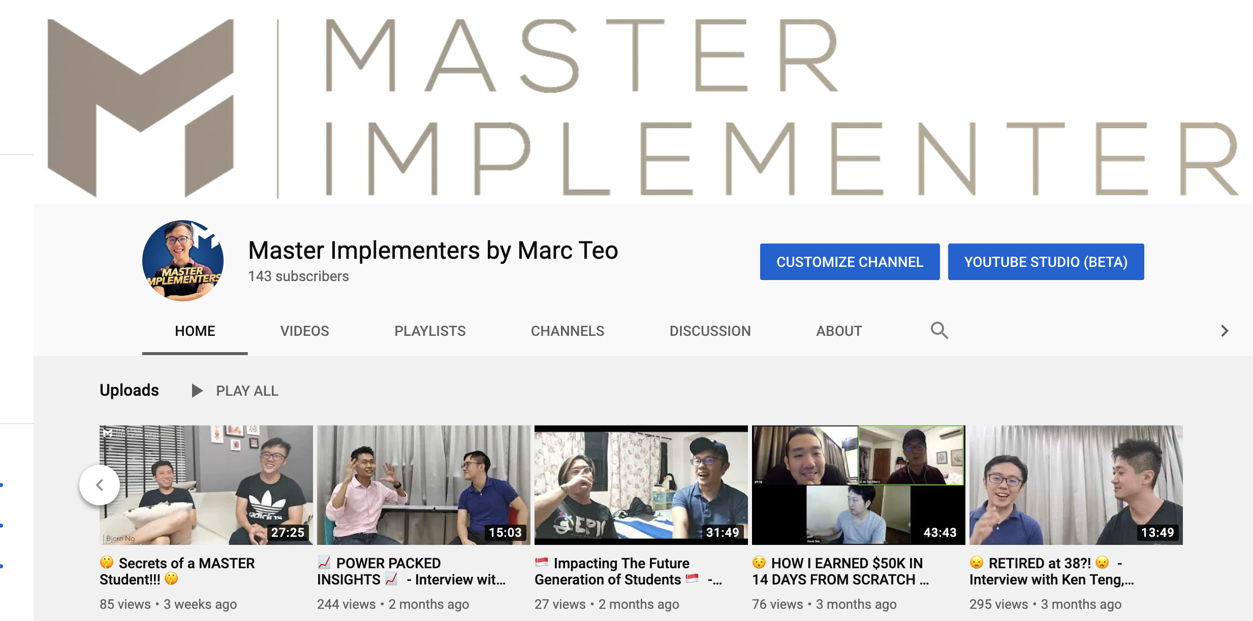 www.tinyurl.com/masterimplementeryoutube