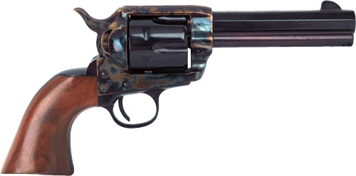 Cimarron PP410MALO El Malo Pre-War 1896-1940 45 Colt (LC) 6 Shot, 4.75" Blued Octagon Steel Barrel, Blued Cylinder, Color Case Hardened Steel Frame, Walnut Grip, Exposed Hammer