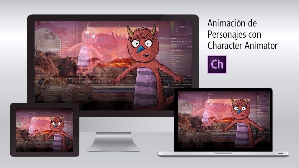 Product image for Crea personajes animados con Adobe Character Animator
