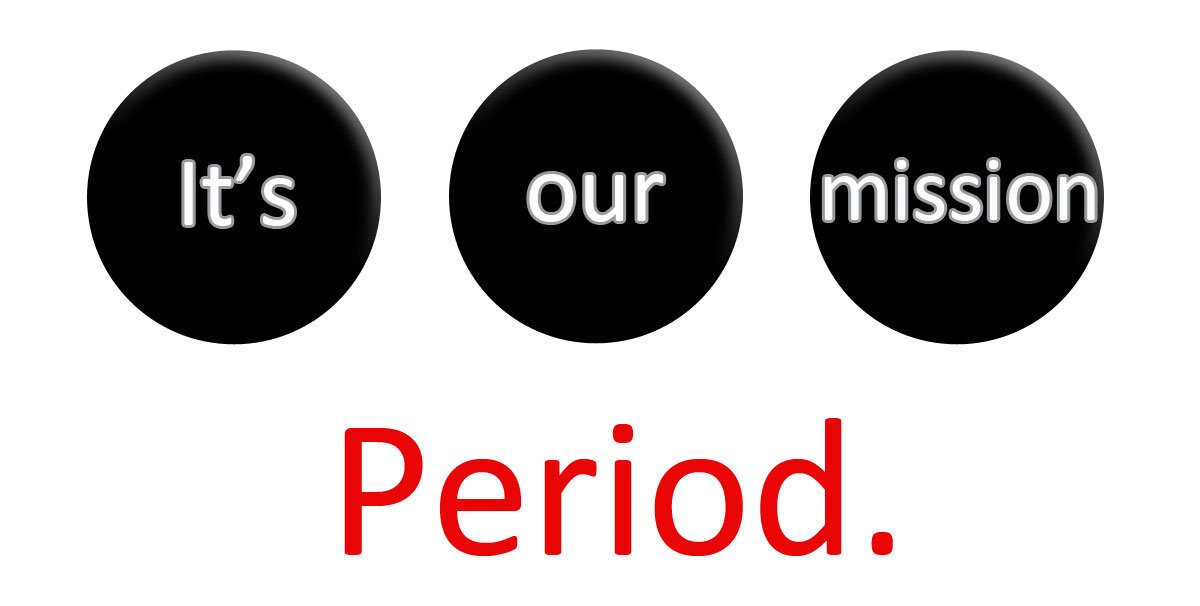 It's Our Mission: Period! logo