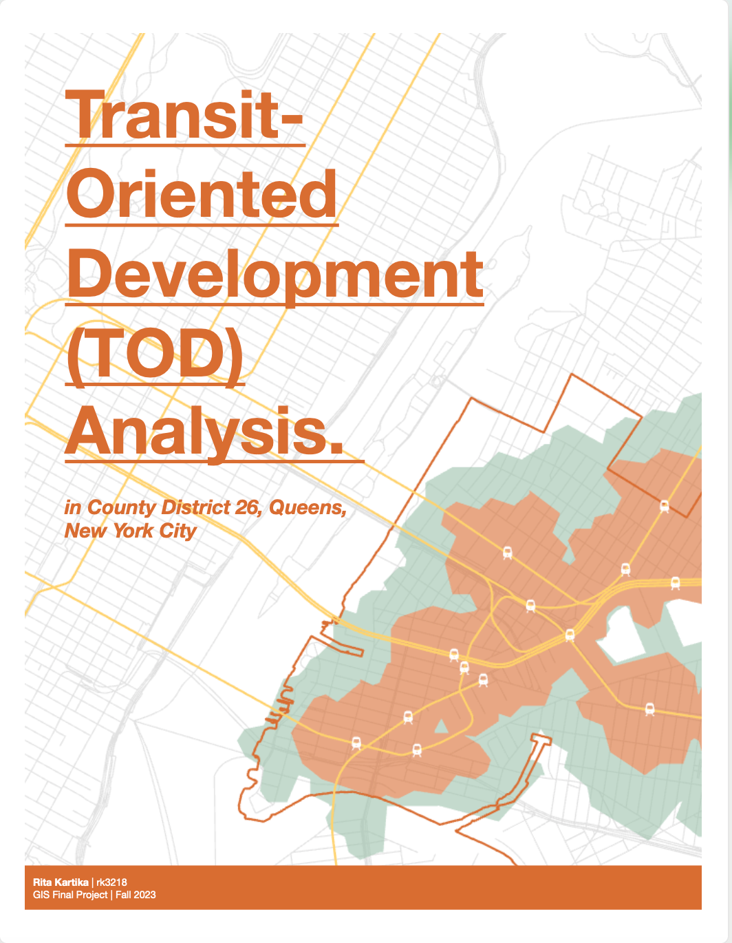 Transit- Oriented Development (TOD) Analysis in County District 26 ...