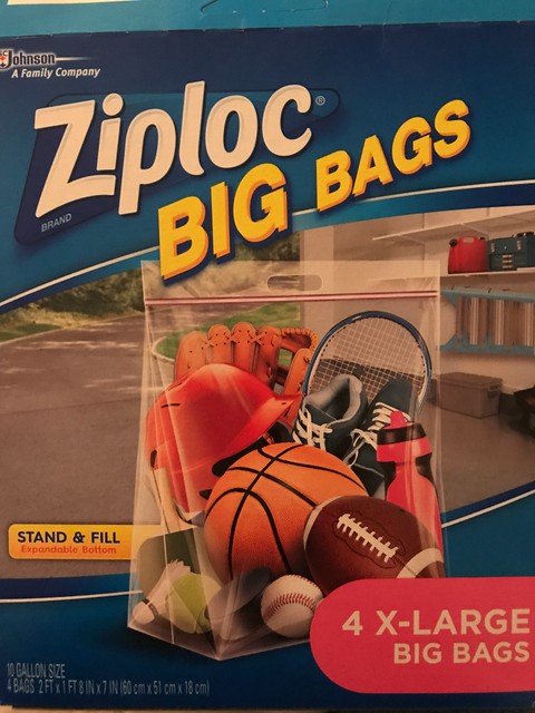 Ziploc Big Bags, X-Large - 4 bags