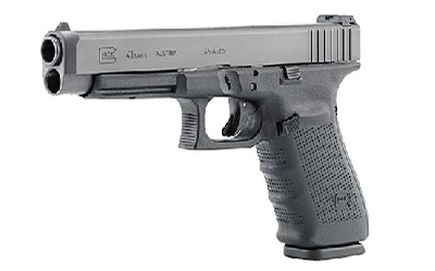 Glock PG4130101 G41 Gen4 Competition 45 ACP 10+1 5.31″ Barrel, Black Frame & Slide, Finger Grooved Rough Texture Grip, Modular Backstrap, Reversible Mag. Catch, Safe Action Trigger