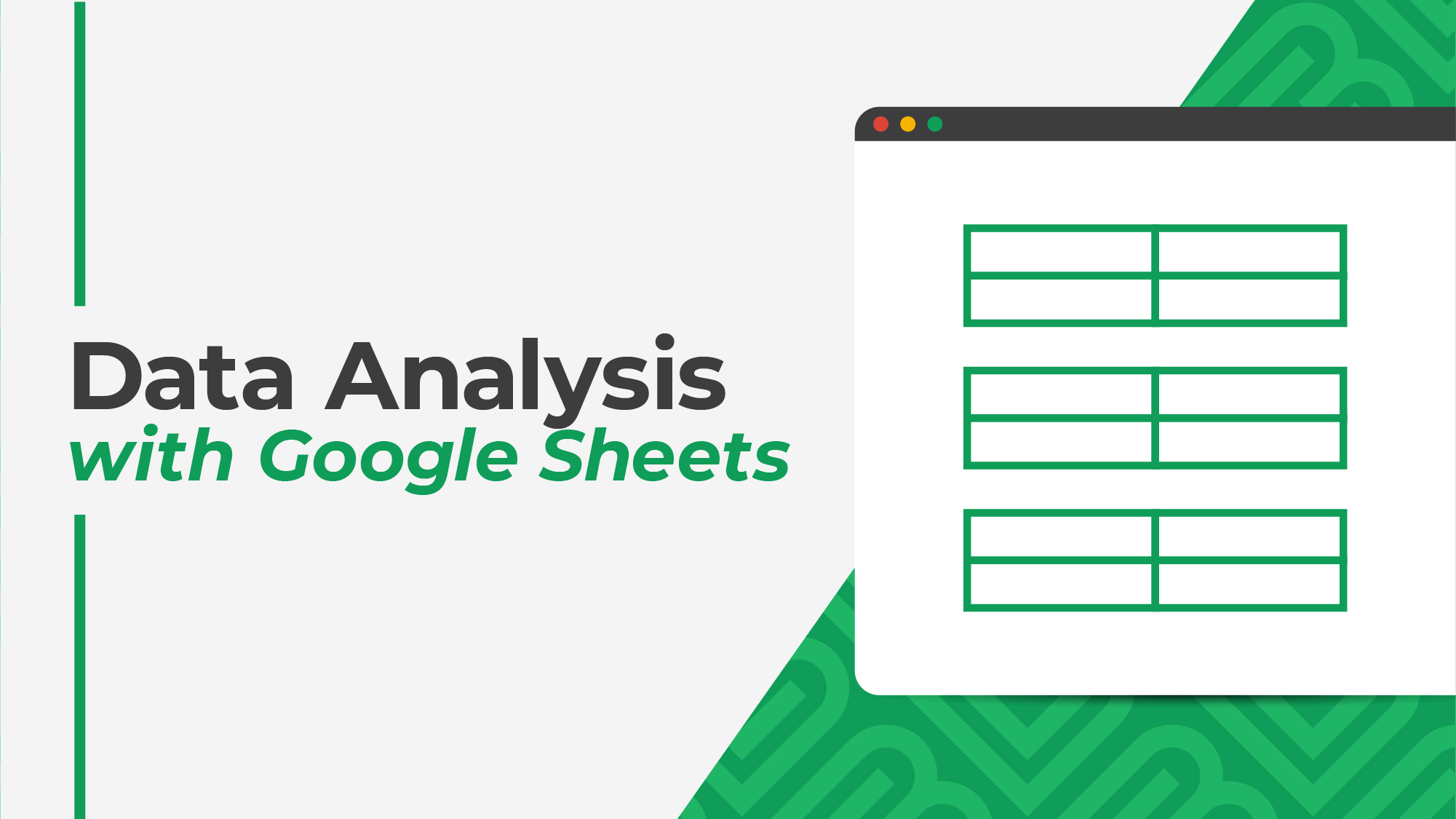 Product image for Data Analysis with Google Sheets