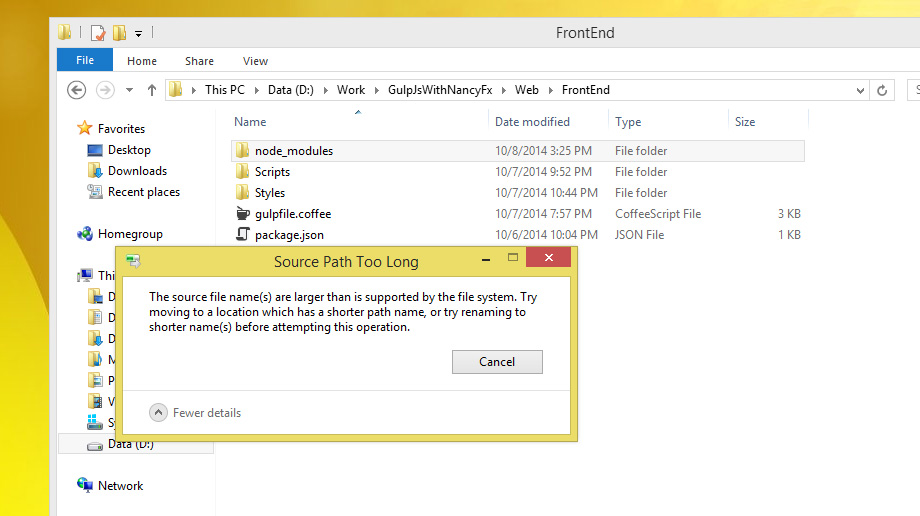 Trying File Explorer - Shift+Delete - Step 1