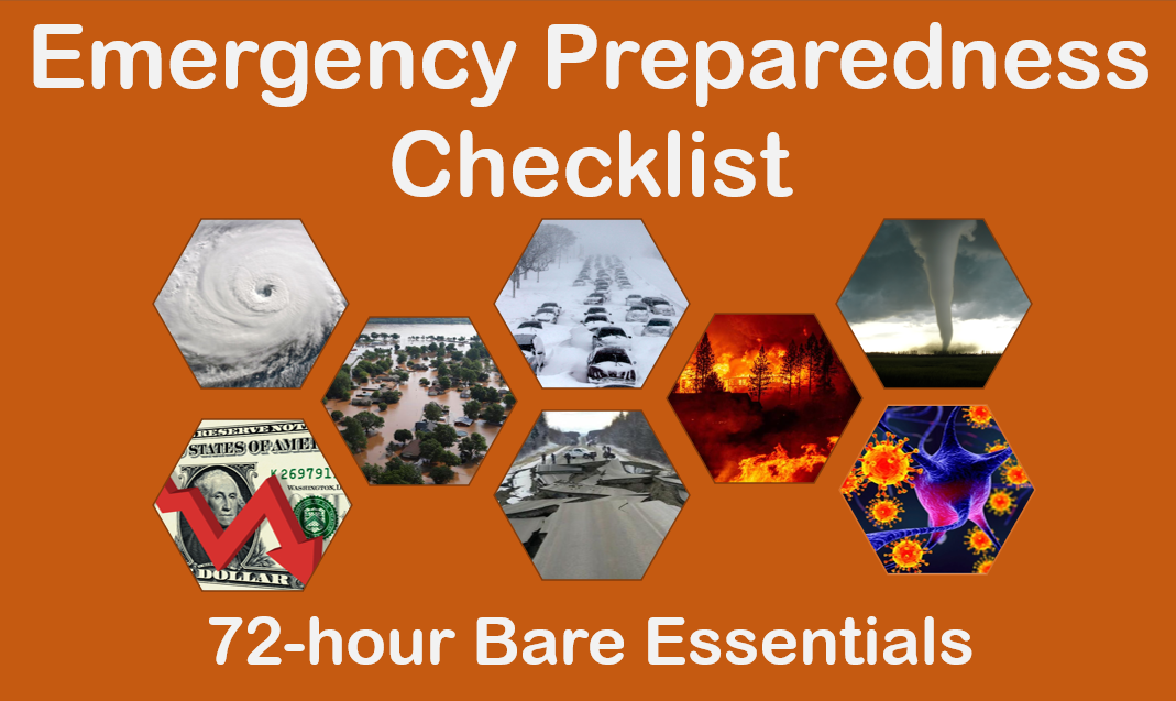 Emergency Preparedness Checklist Save Yourself Academy