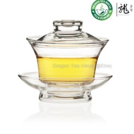 Traditional Gongfu Tea Clear Glass Gaiwan 150ml FH-333 from Dragon Tea House