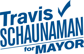 Travis Schaunaman for Mayor logo