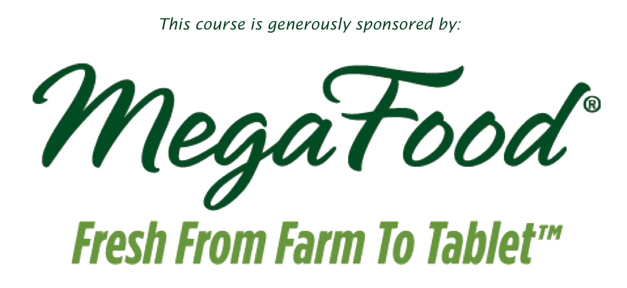 MegaFood sponsorship logo