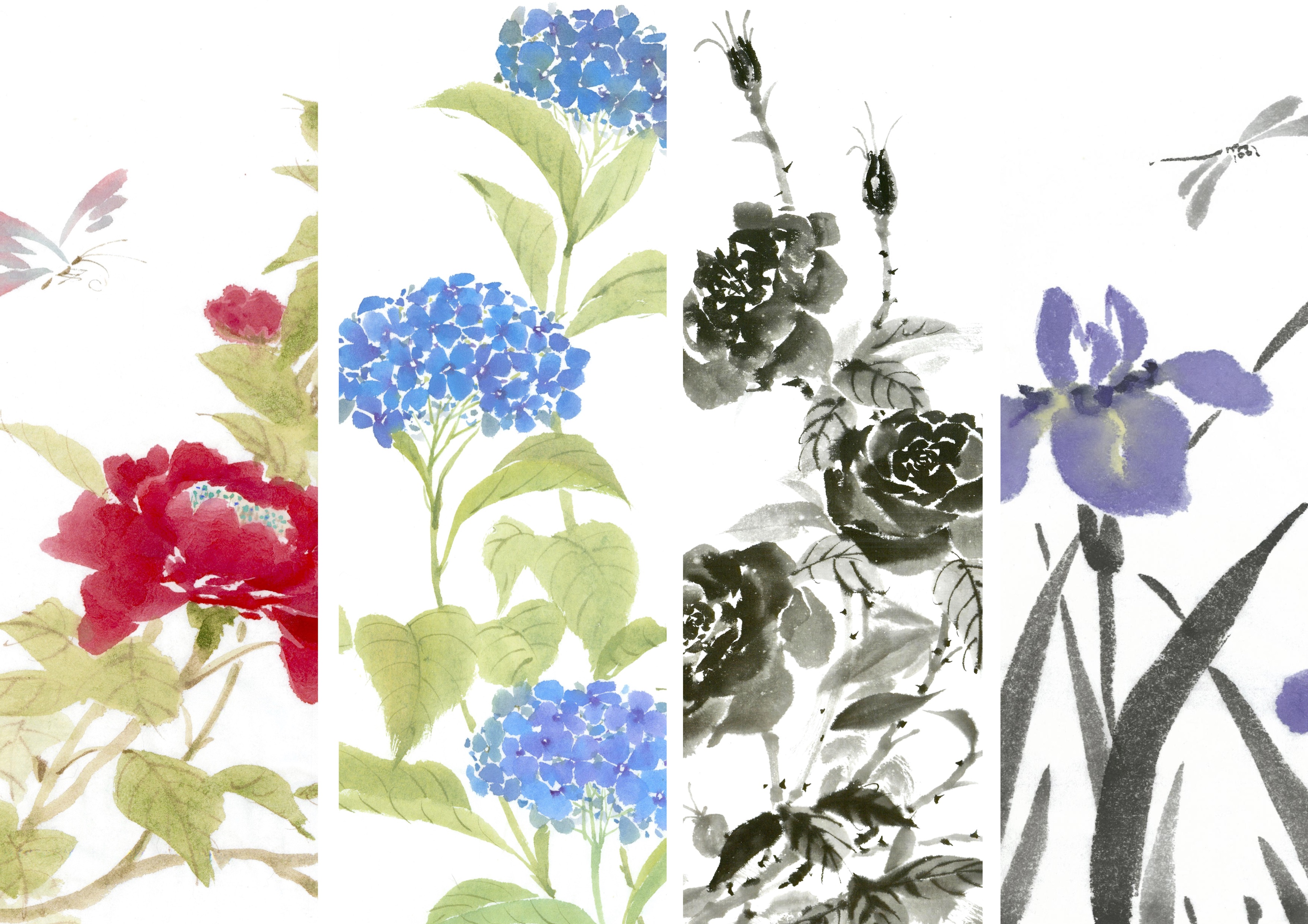 Summer Flowers And Insects Artbrush