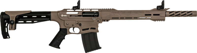 Citadel Boss 25 Semi-Automatic Shotgun 12 Gauge 18.75″ FDE 682146831986