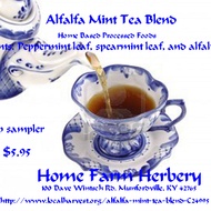 Alfalfa Mint Tea Blend from Home Farm Herbery