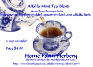 Alfalfa Mint Tea Blend from Home Farm Herbery