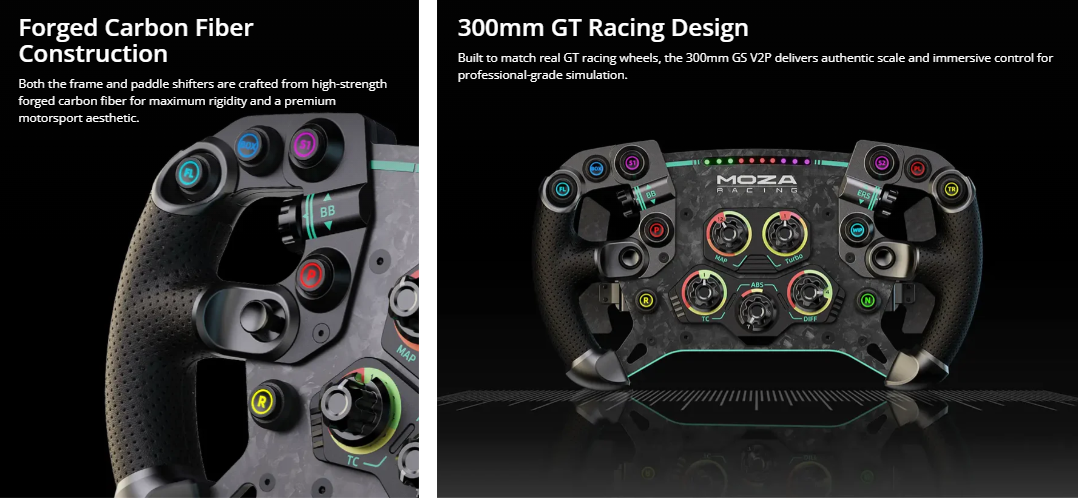 Moza Racing GS V2P Steering Wheel - Micro Center