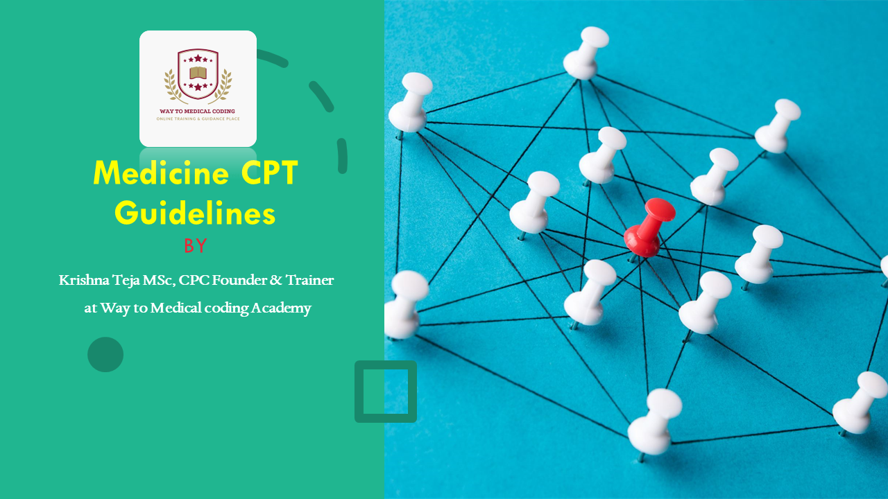 Medicine CPT Guidelines Way to Medical coding Academy