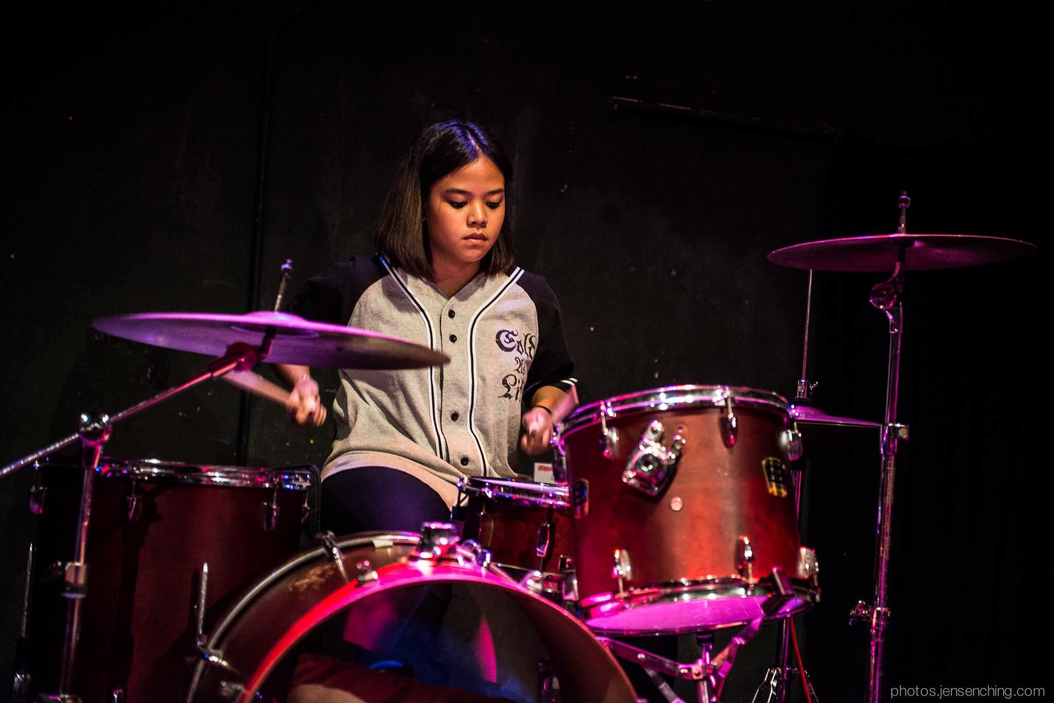 female drummers in Singapore