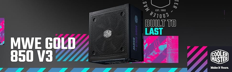 Cooler Master MWE Gold 850 V3 Fully Modular Power Supply - 850W 80