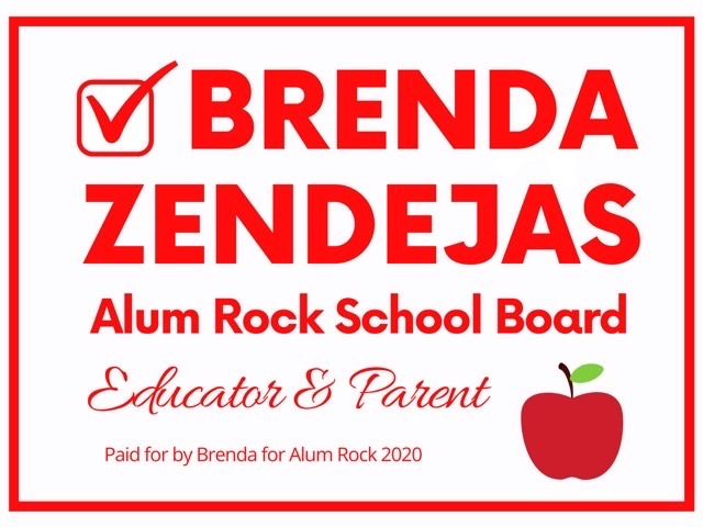 Brenda Zendejas for Alum Rock School Board 2020 logo