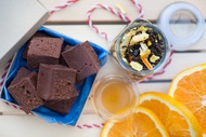 Organic Choc Orange Fudge from The Rabbit Hole Organic Tea Bar