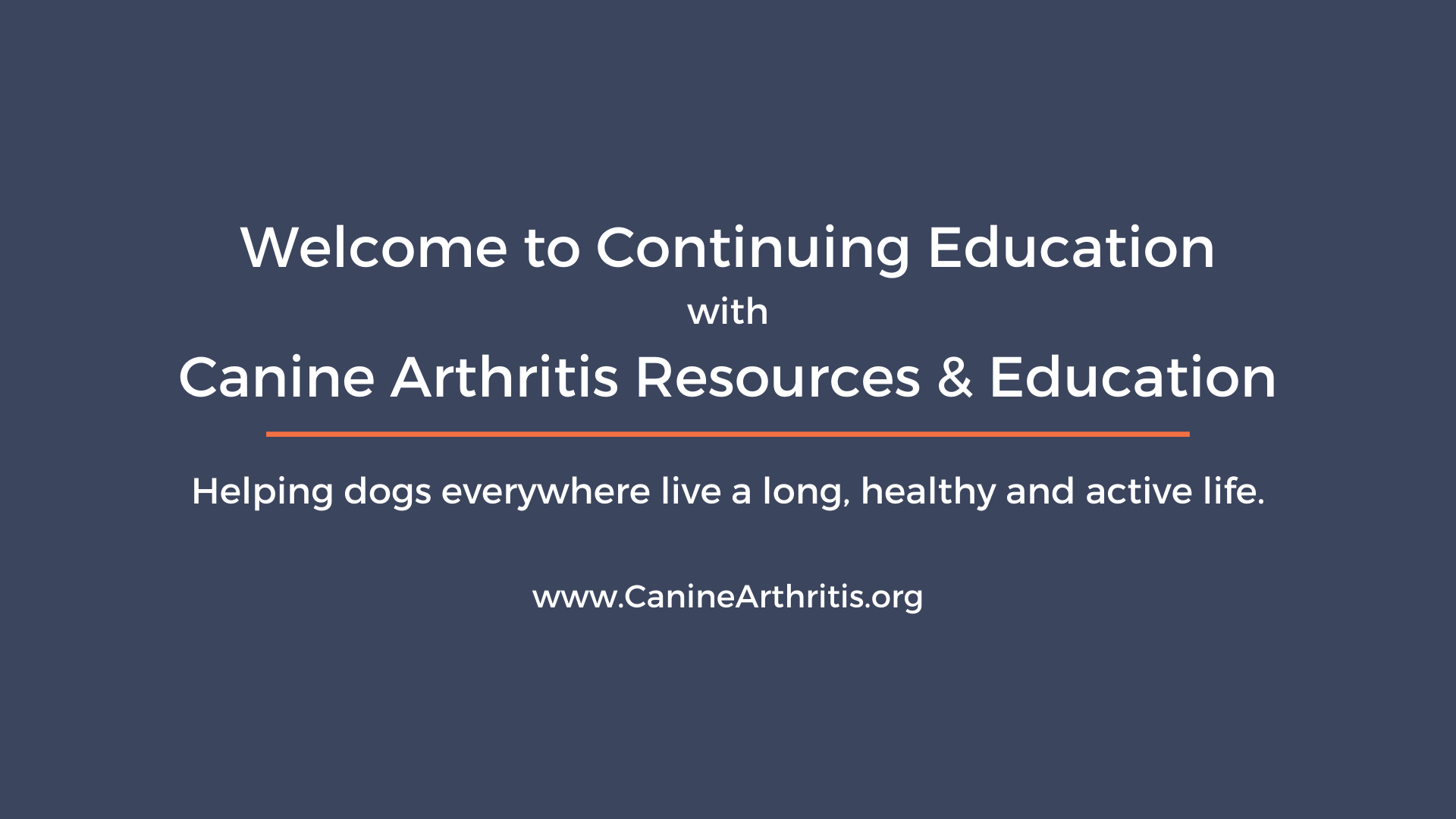 www.CanineArthritis.org