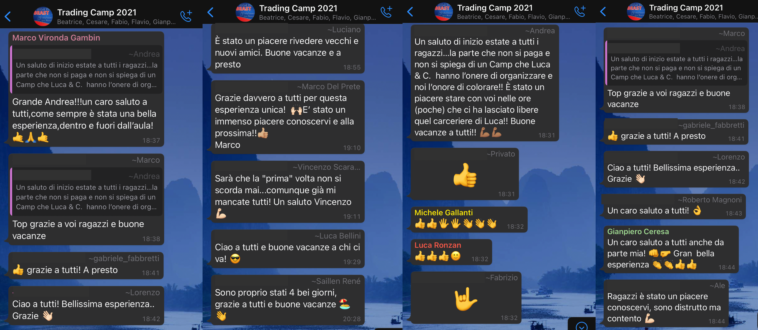 studenti soddisfatti corso trading meccanico, corso trading su azioni, trading system azioni italia, selection bias, trading bias, strategie di trading meccanico, spread trading, short azioni, short in trading, long short trading