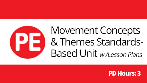 Product image for Movement Concepts and Themes Standards-Based Unit with Lesson Plans