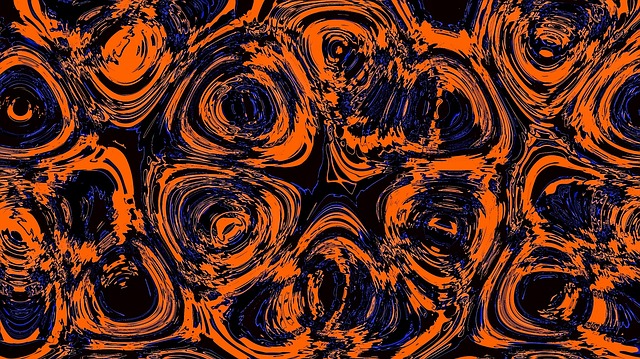 Orange and purple pattern