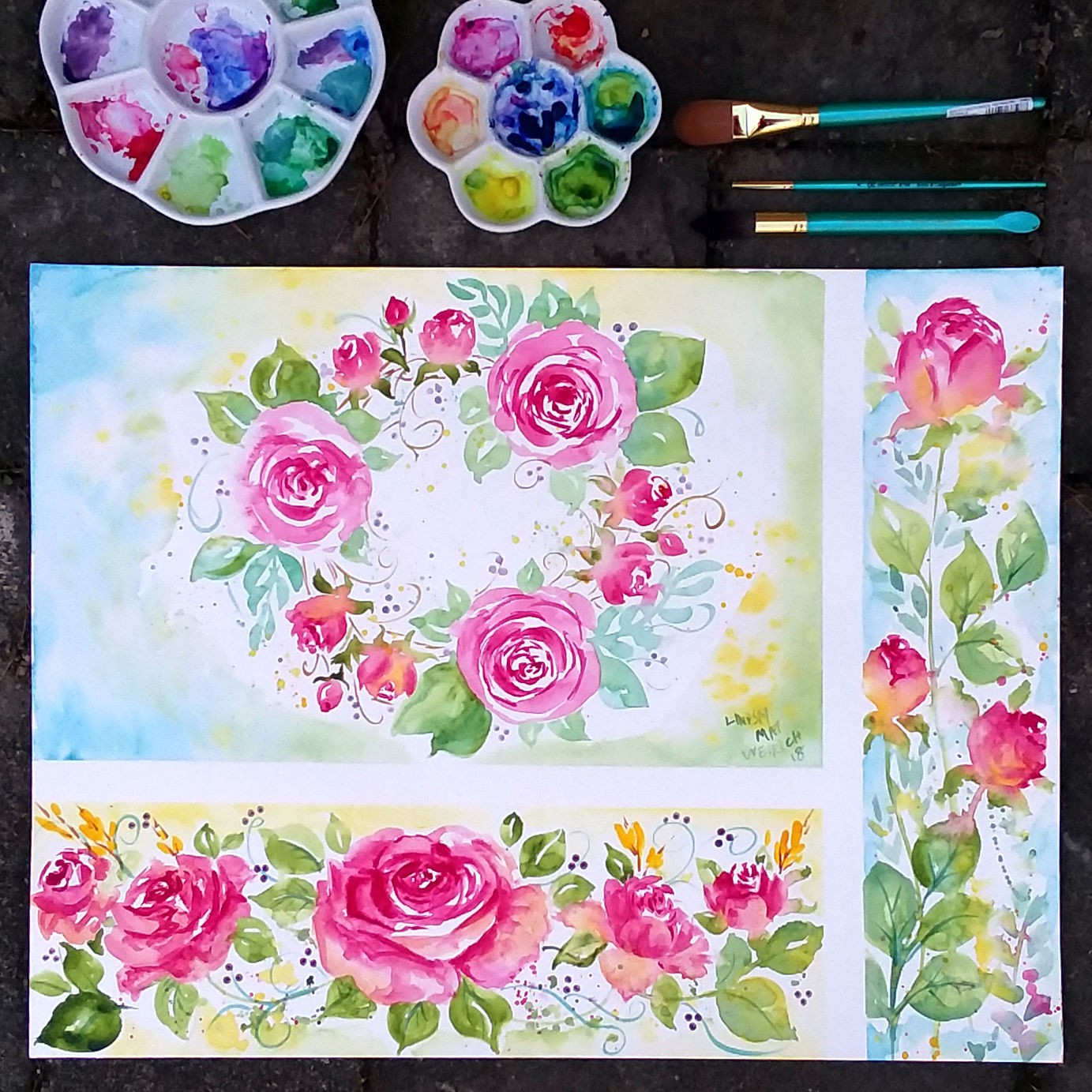 Loose & Juicy Watercolor Florals!