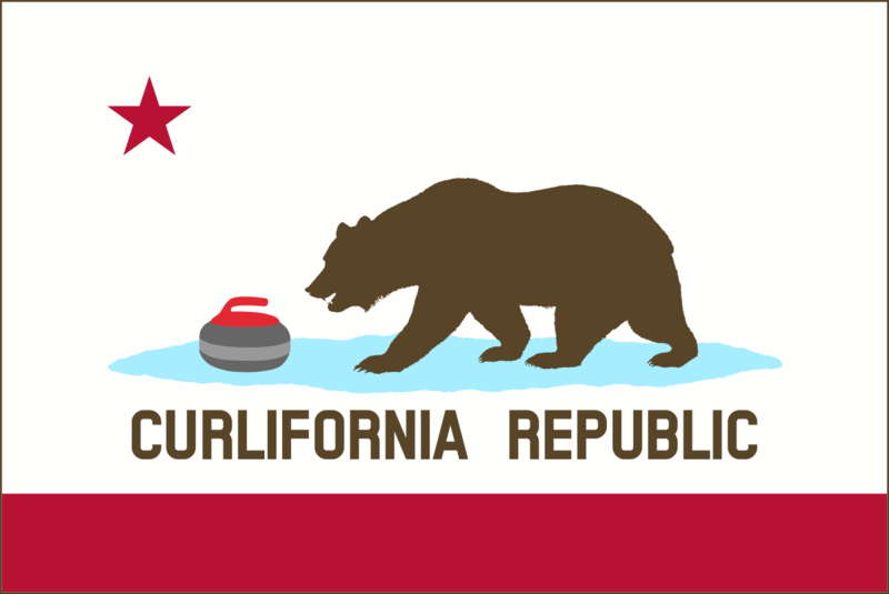 Curlifornia Flag with Ice Bear Outlinepng