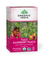 Tulsi Raspberry Peach (formerly Raspberry Peach Tulsi Tea) from Organic India