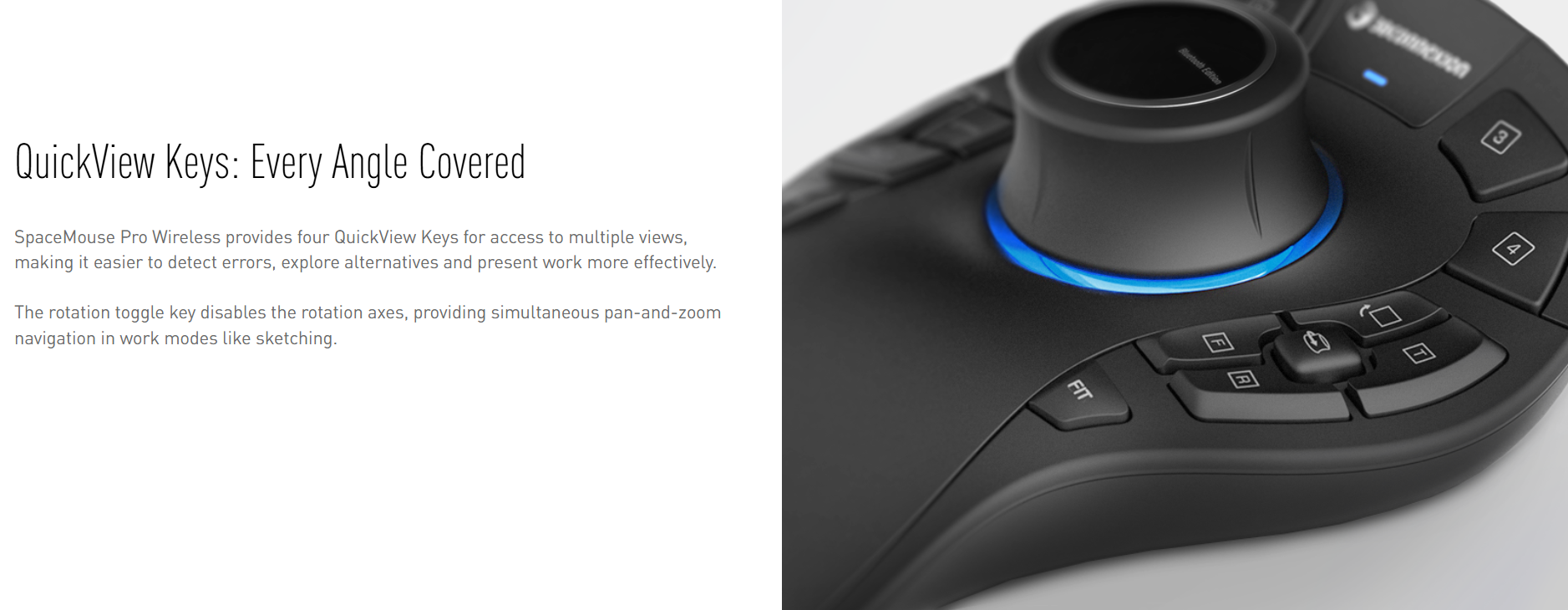 3Dconnexion SpaceMouse Pro Wireless Bluetooth Edition 3DX700119