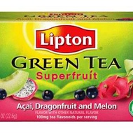 Superfruit green tea acai dragonfruit & melon from Lipton