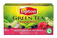 Superfruit green tea acai dragonfruit & melon from Lipton
