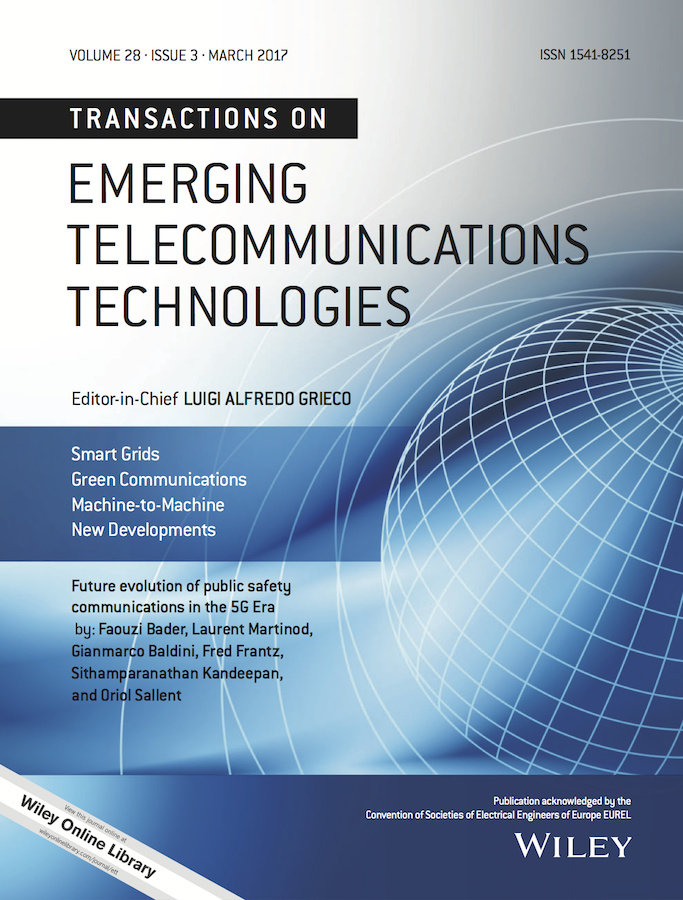 Template for submissions to Transactions on Emerging Telecommunications