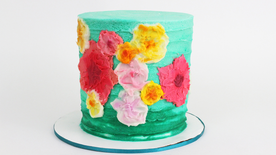Product image for *Textured Cake with Painted Buttercream Flowers MiniCourse