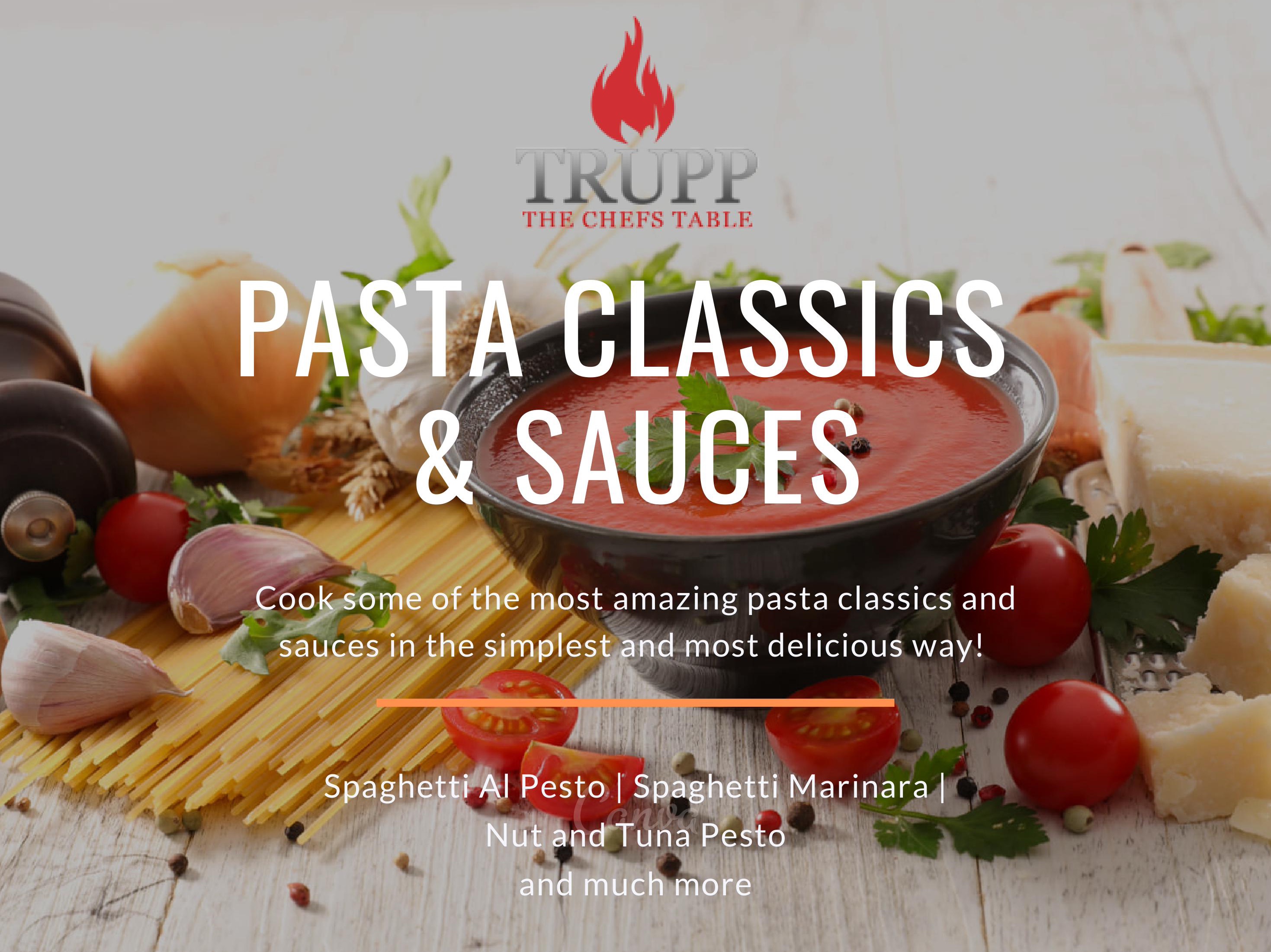 Pasta Classics & Pasta Sauces | Cook with Trupp Online