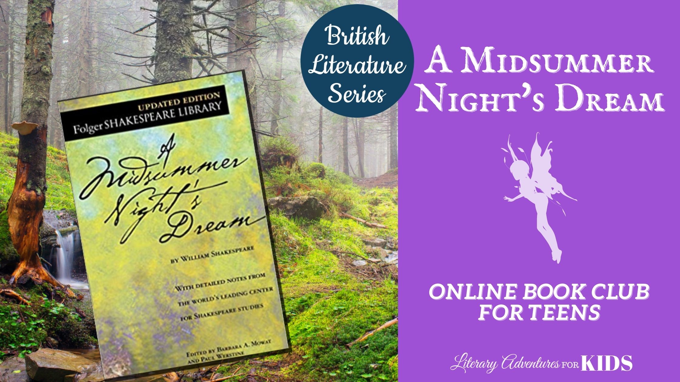 Product image for A Midsummer Night's Dream Online Book Club for Teens ~ British Classic Literature Series
