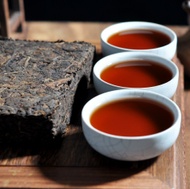 2000 CNNP "Yi Wu Chen Xiang" Ripe Pu-erh Tea Brick from Yunnan Sourcing