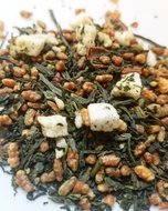 Rice Pudding with Cinnamon Apples Genmaicha from 52teas