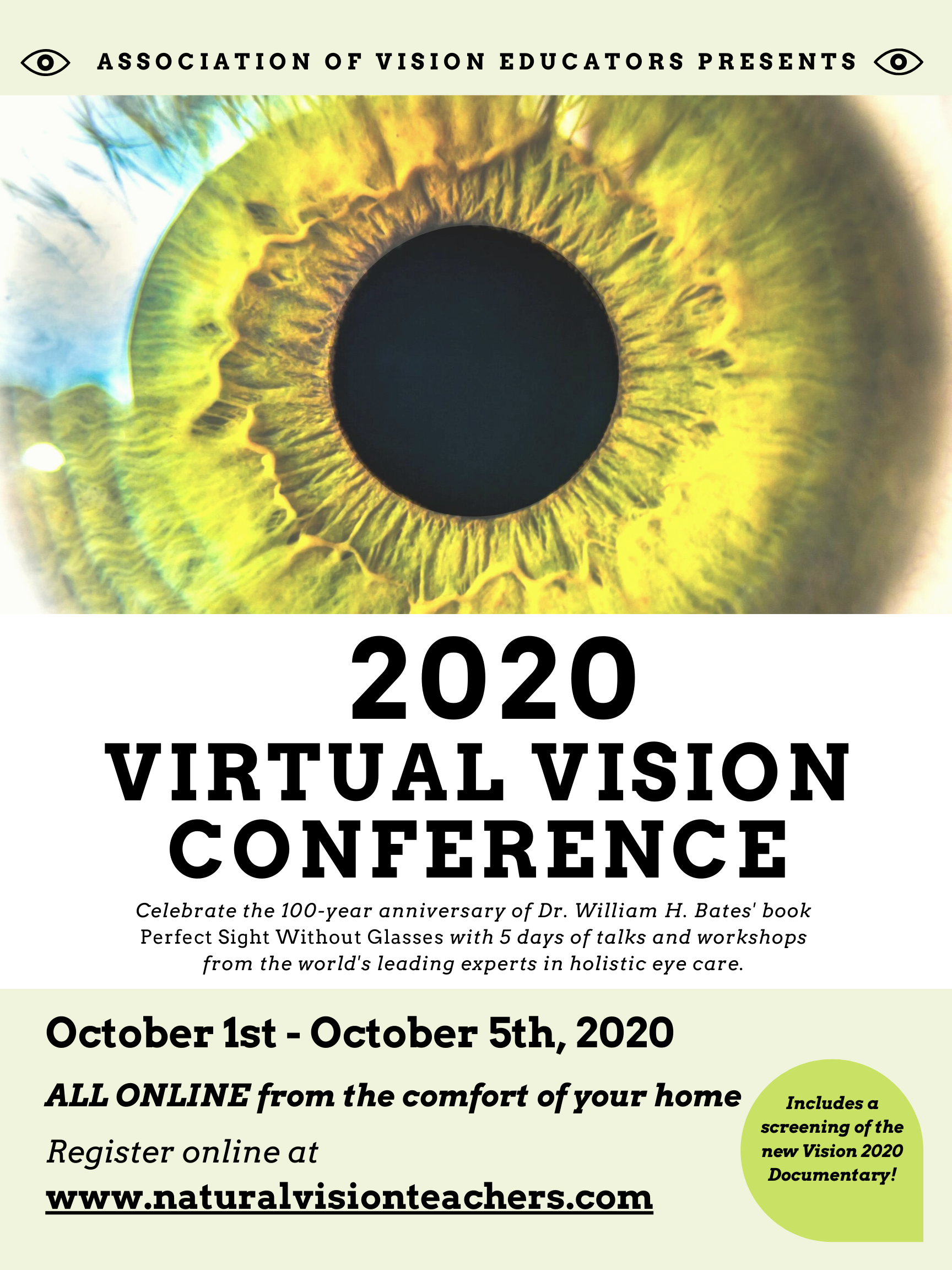 2020 Virtual Vision Conference Holistic Eye Care Center