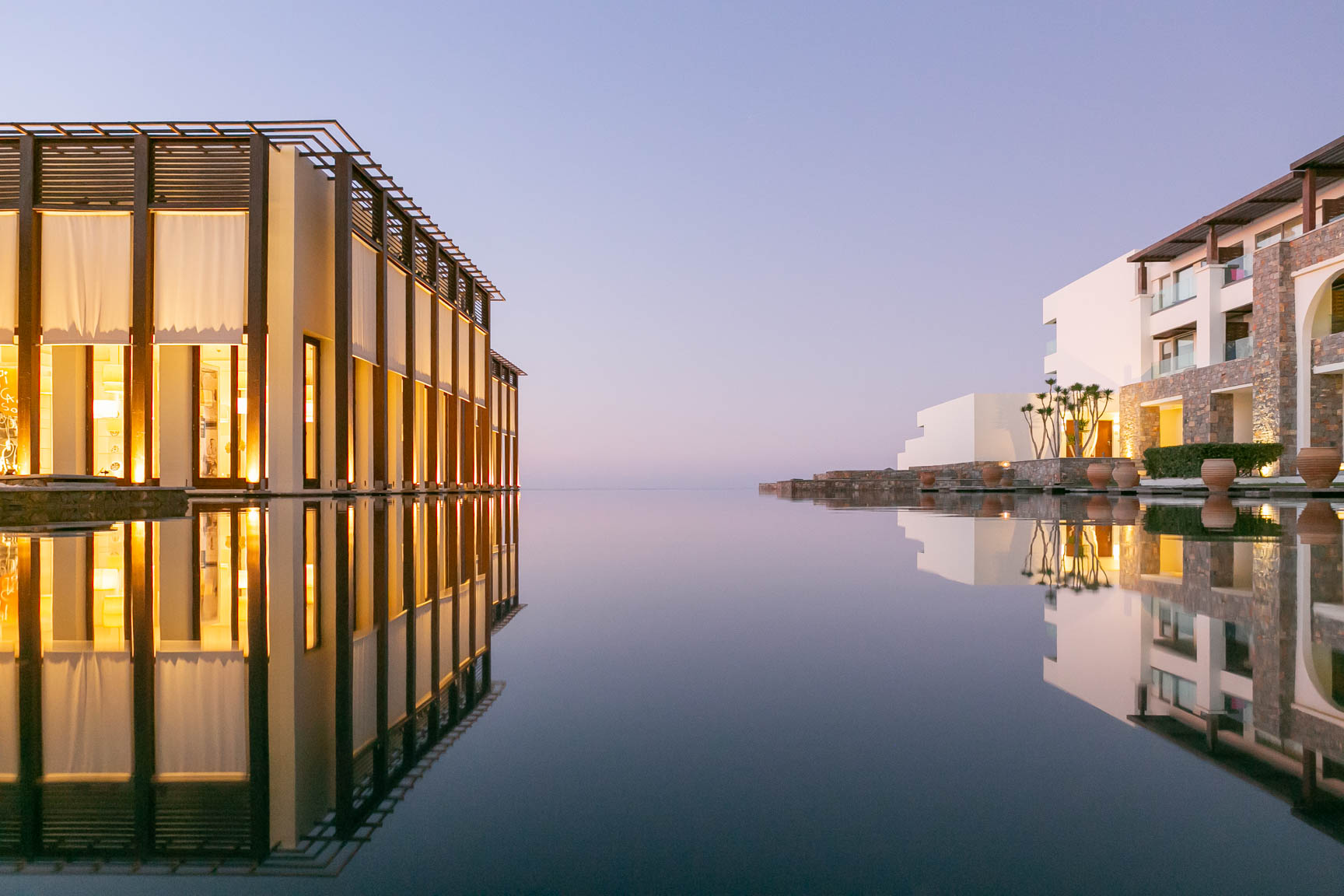crete hotel reflection