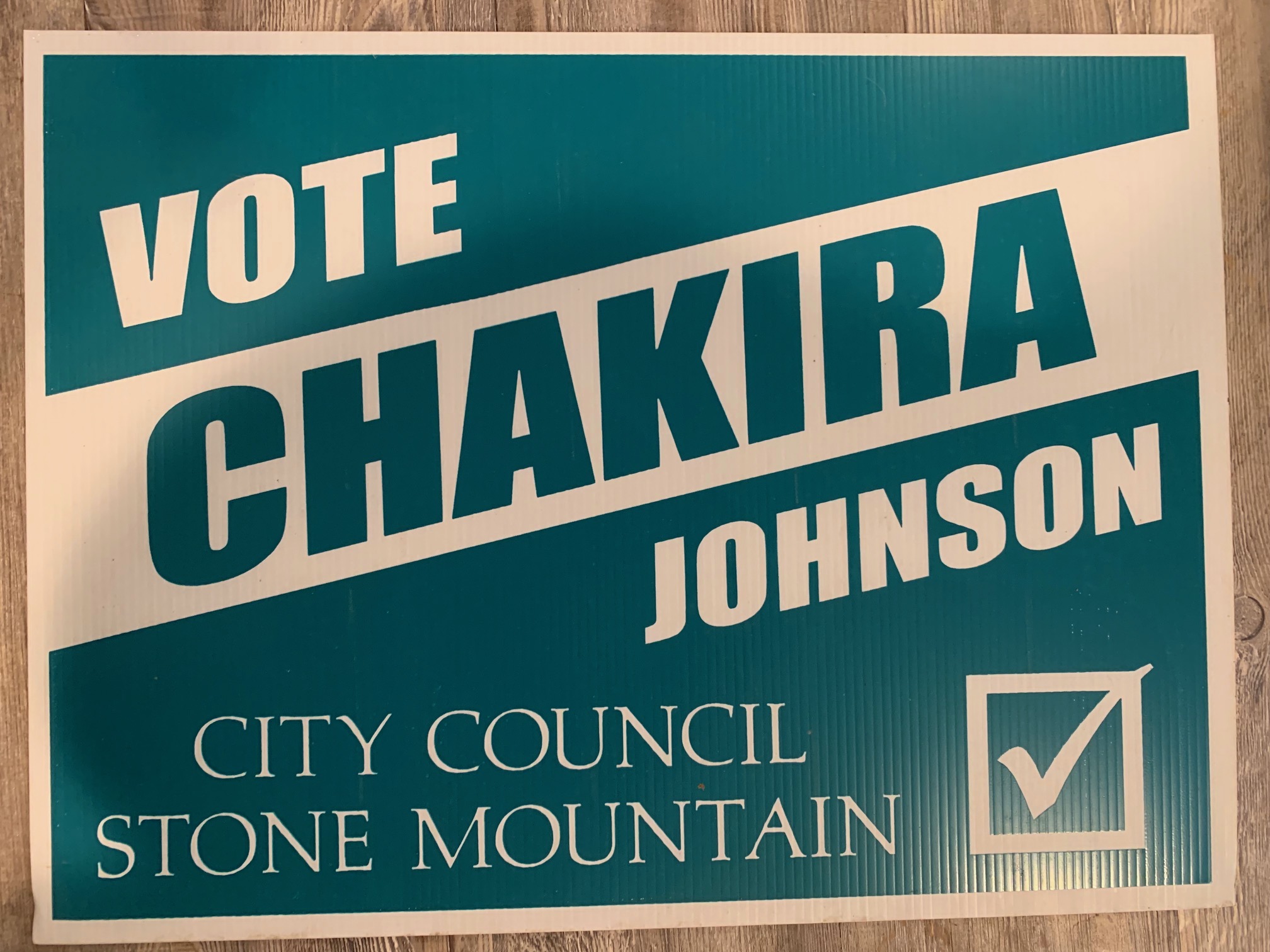 Chakira Johnson Campaign logo