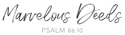 Marvelous Deeds Psalm 86:10 logo