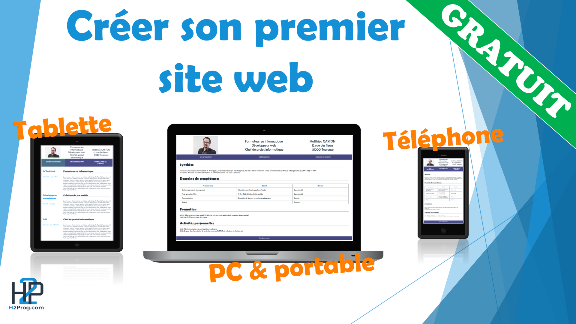 Créez votre premier site web Responsive en HTML et CSS  Ecole H2PROG