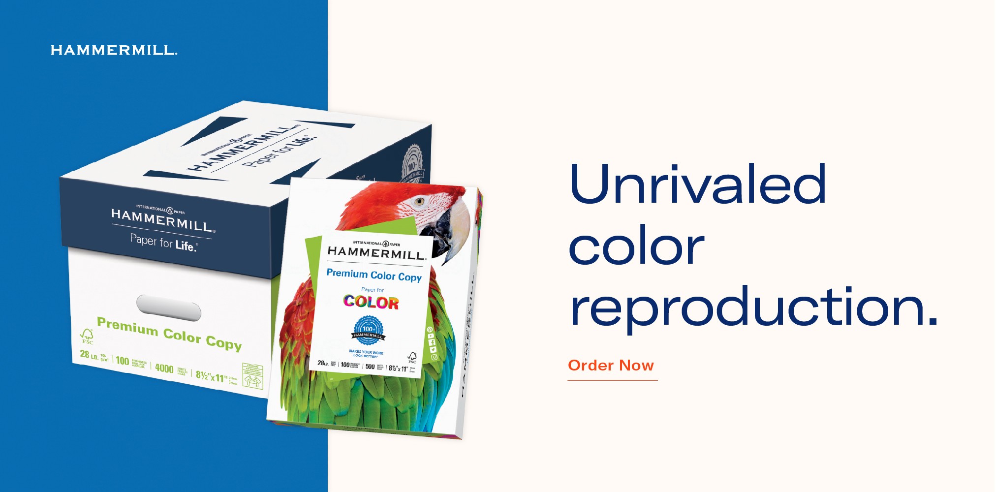 Hammermill Premium Color Copy Print Paper 100 Bright, 28lb, 8.5 x